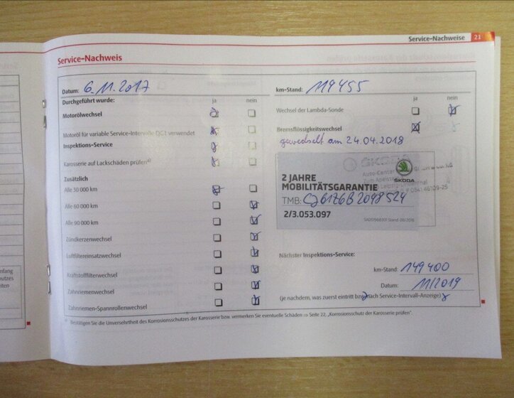 Škoda Octavia Sedan 1,4 l 90 kw