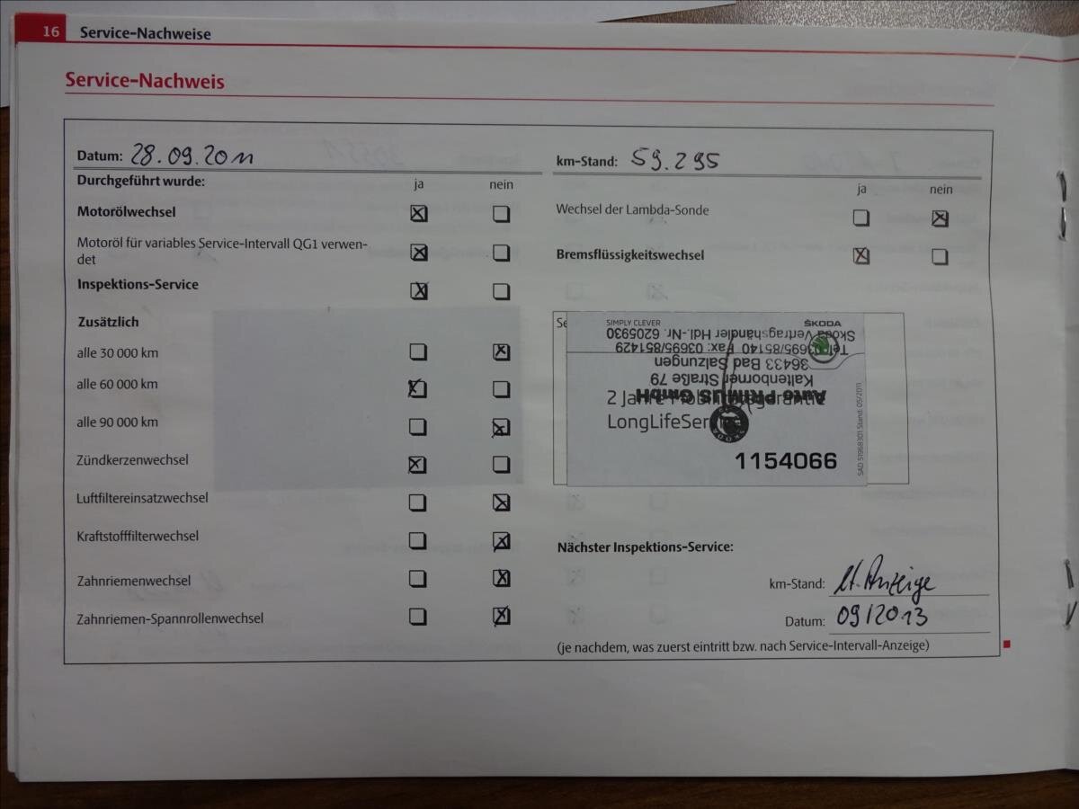 Škoda Octavia Kombi 1,6 l 75 kw