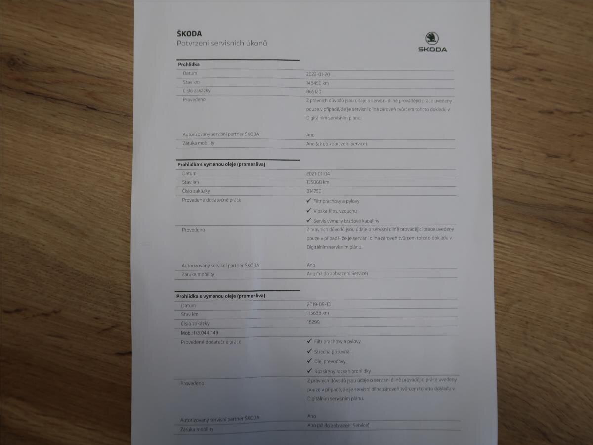 Škoda Superb Kombi 2,0 l 110 kw