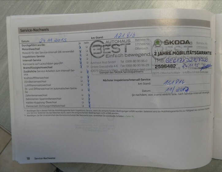 Škoda Octavia Kombi 2,0 l 103 kw