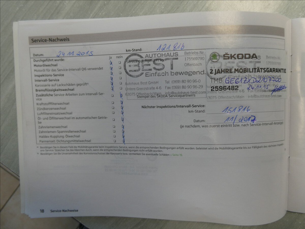 Škoda Octavia Kombi 2,0 l 103 kw