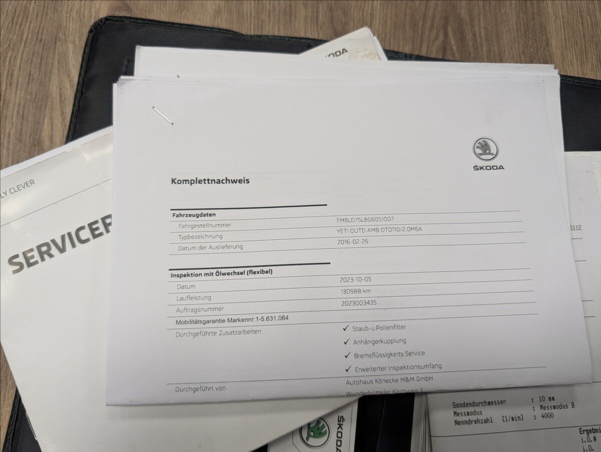 Škoda Yeti Kombi 2,0 l 110 kw