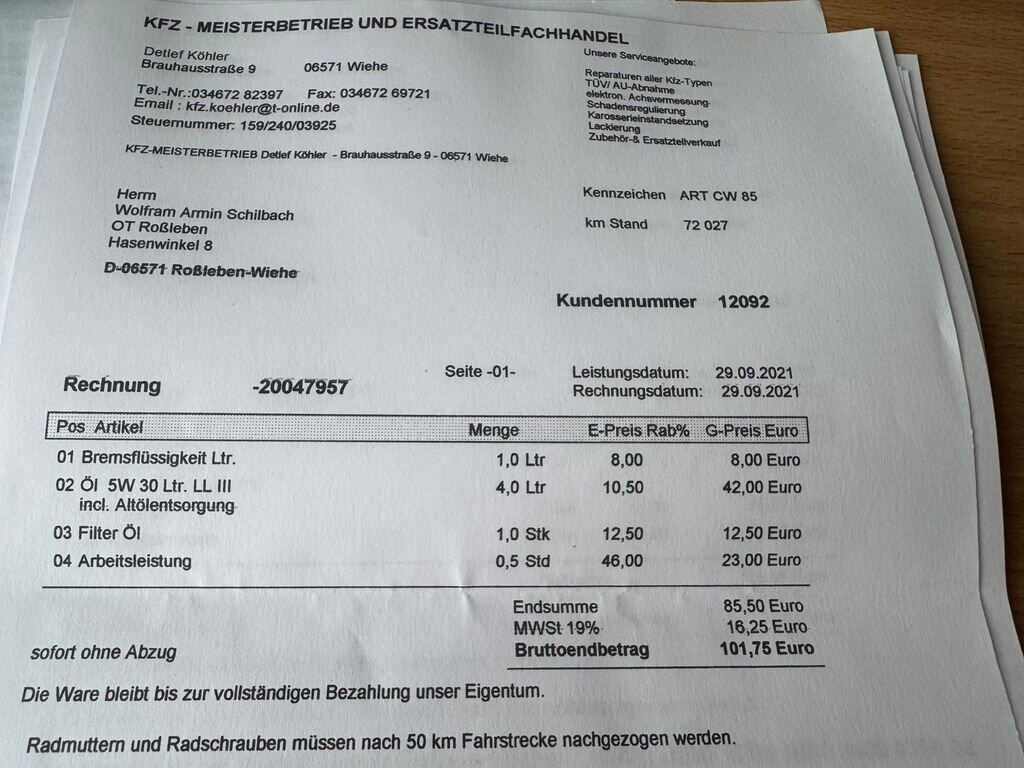 Škoda Fabia Hatchback 1,2 l 66 kw