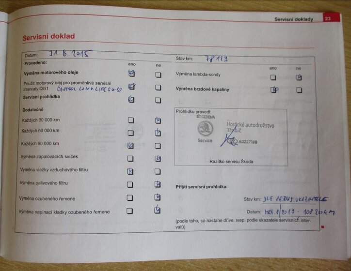 Škoda Octavia Sedan / Limuzína 1,6 l 75 kw