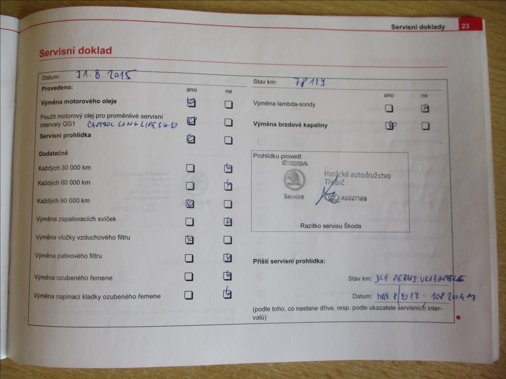 Škoda Octavia Sedan / Limuzína 1,6 l 75 kw
