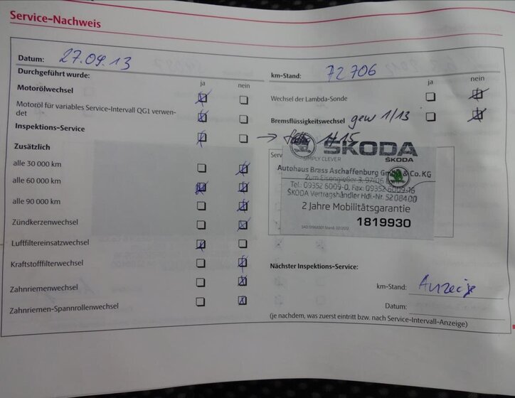 Škoda Octavia Kombi 1,8 l 118 kw