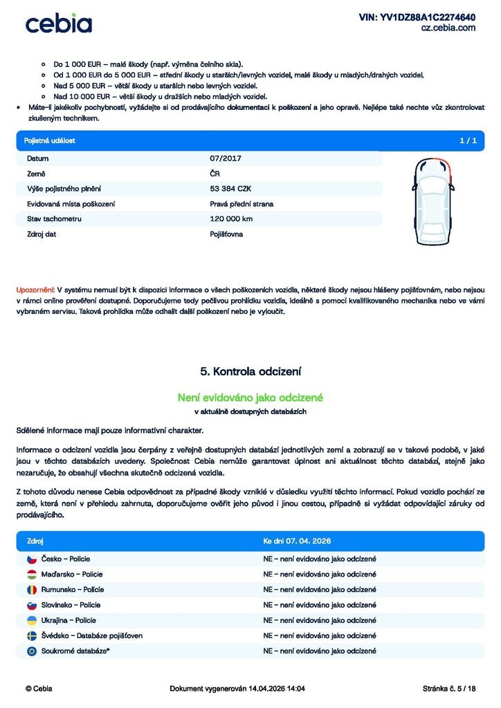 Volvo XC60 SUV / Terénní 2,0 l 120 kw
