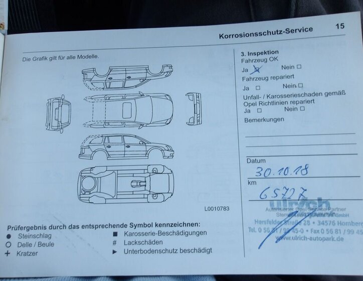 Opel Zafira Kombi 2,0 l 125 kw