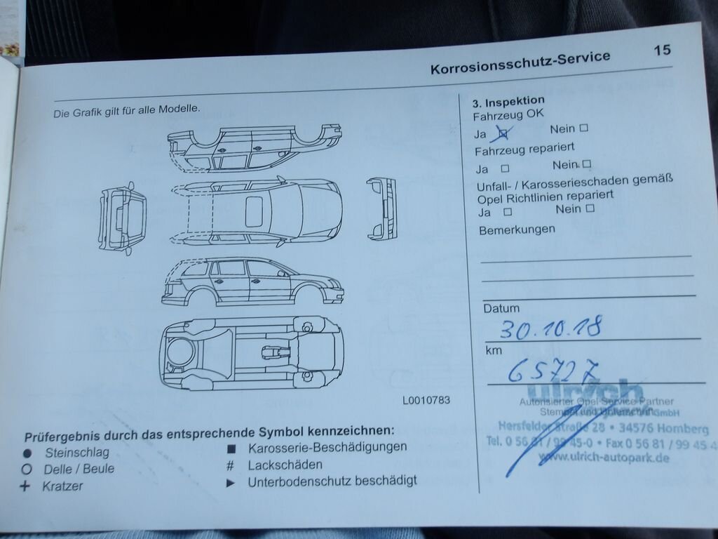 Opel Zafira Kombi 2,0 l 125 kw