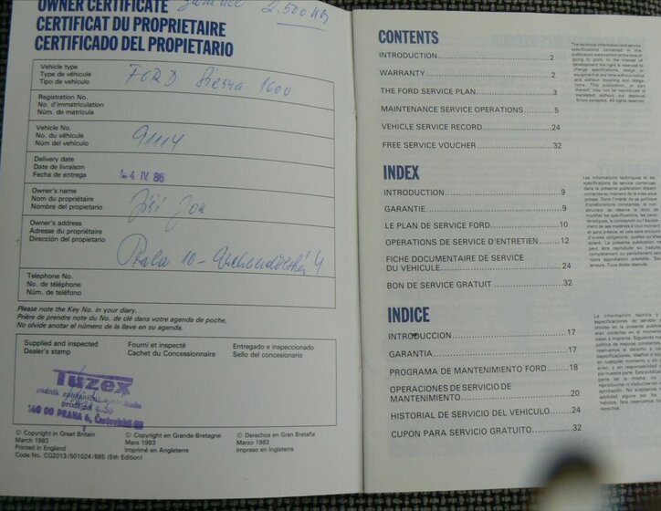 Ford Sierra Hatchback 1,6 l 55 kw