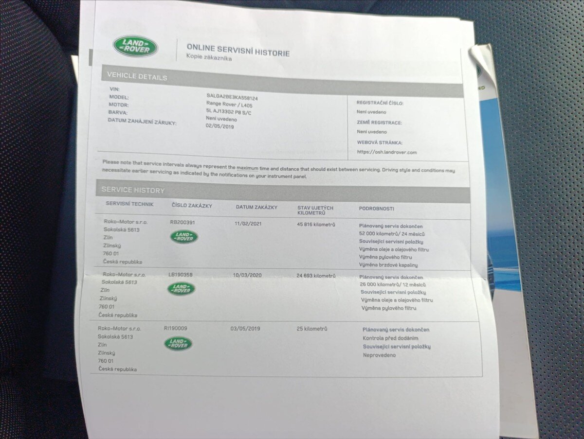 Land Rover Range Rover SUV / Terénní 5,0 l 386 kw