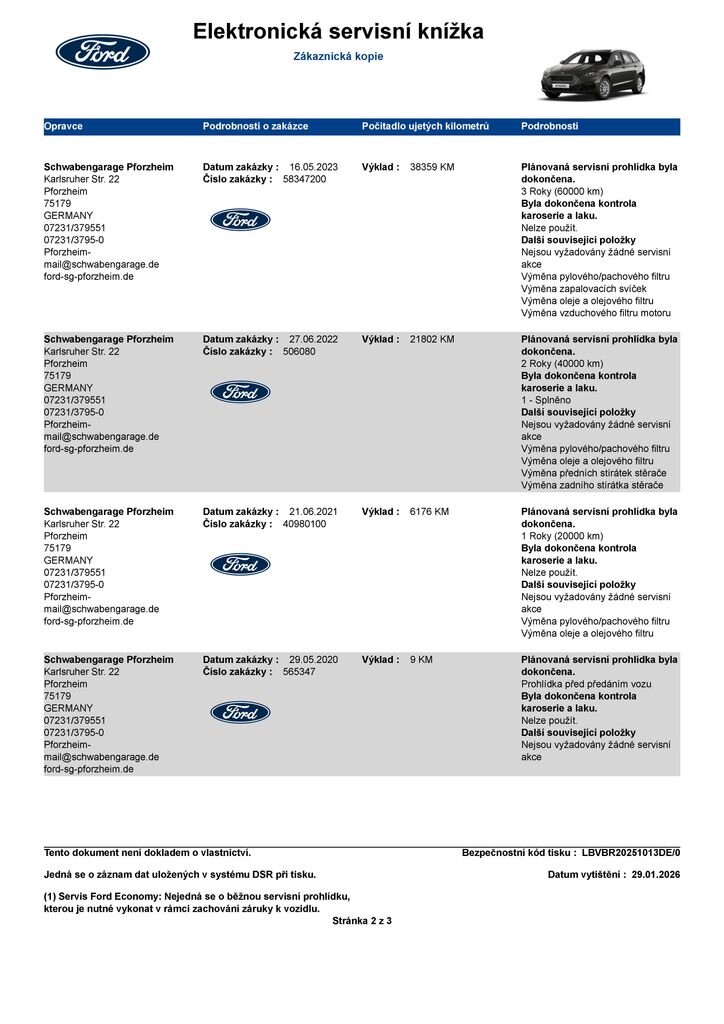 Ford Mondeo Kombi 2,0 l 140 kw