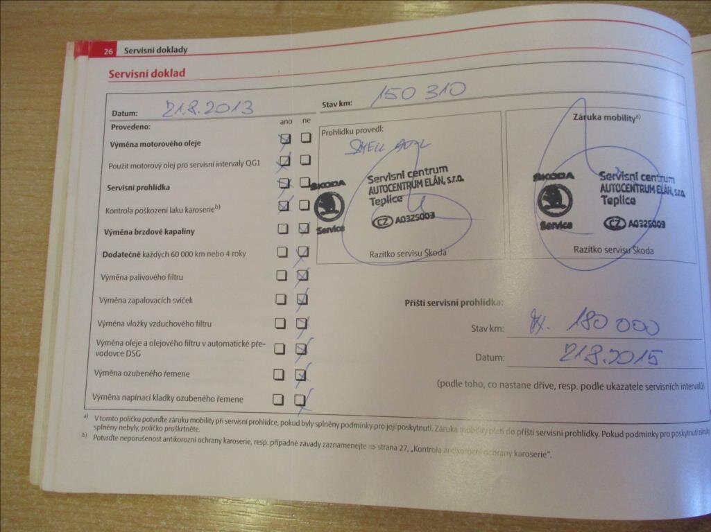 Škoda Octavia Sedan / Limuzína 2,0 l 103 kw