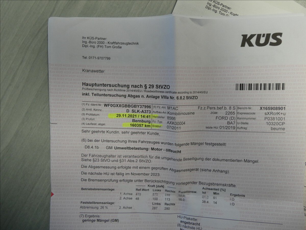 Ford Mondeo Kombi 1,6 l 85 kw