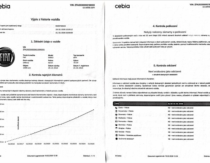 Fiat Dobló cargo Skříň 1,4 l 70 kw