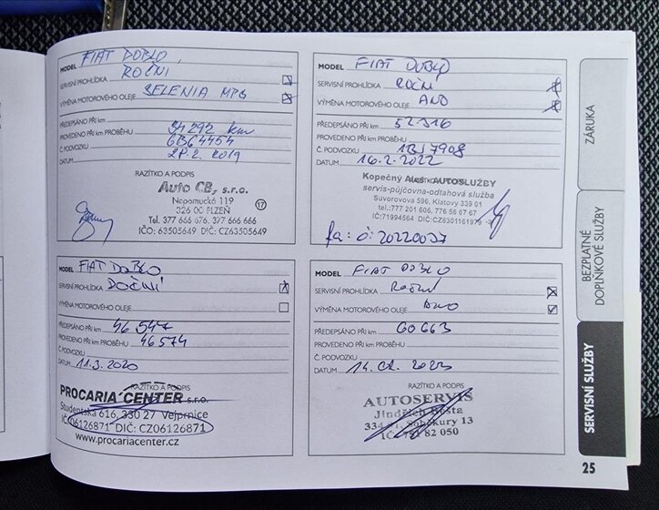 Fiat Dobló cargo Skříň 1,4 l 88 kw