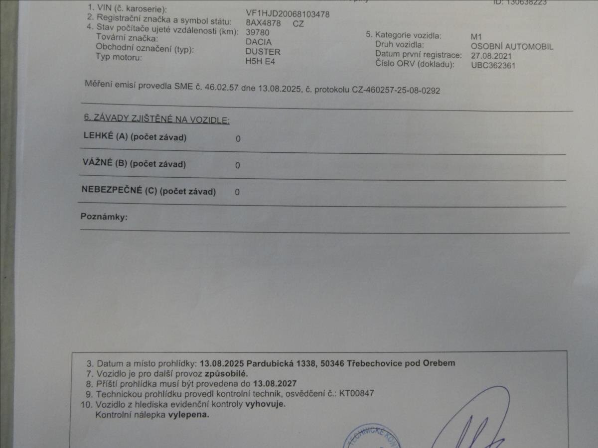 Dacia Duster SUV / Terénní 1,3 l 110 kw