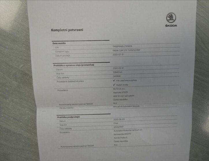 Škoda Fabia Kombi 999,0 70 kw