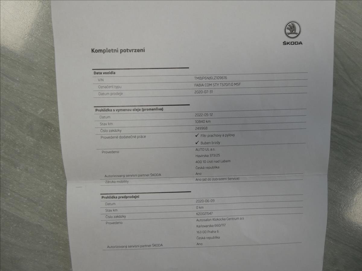 Škoda Fabia Kombi 999,0 70 kw
