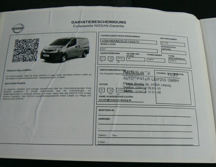 Nissan NV200 Skříň 1,5 l 81 kw