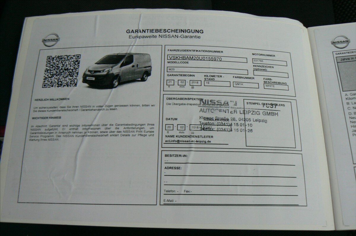 Nissan NV200 Skříň 1,5 l 81 kw