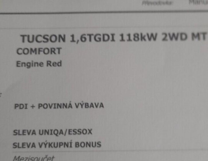 Hyundai Tucson SUV / Terénní 0,0 118 kw