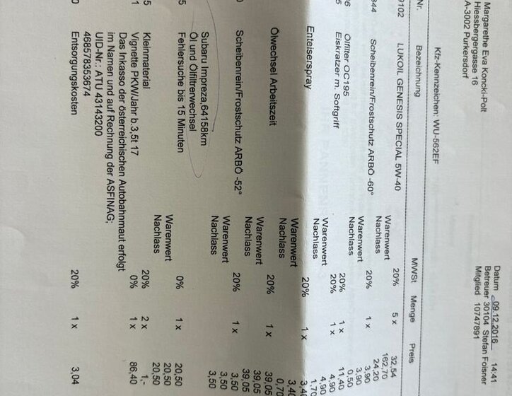 Subaru Impreza Kombi 1,5 l 77 kw