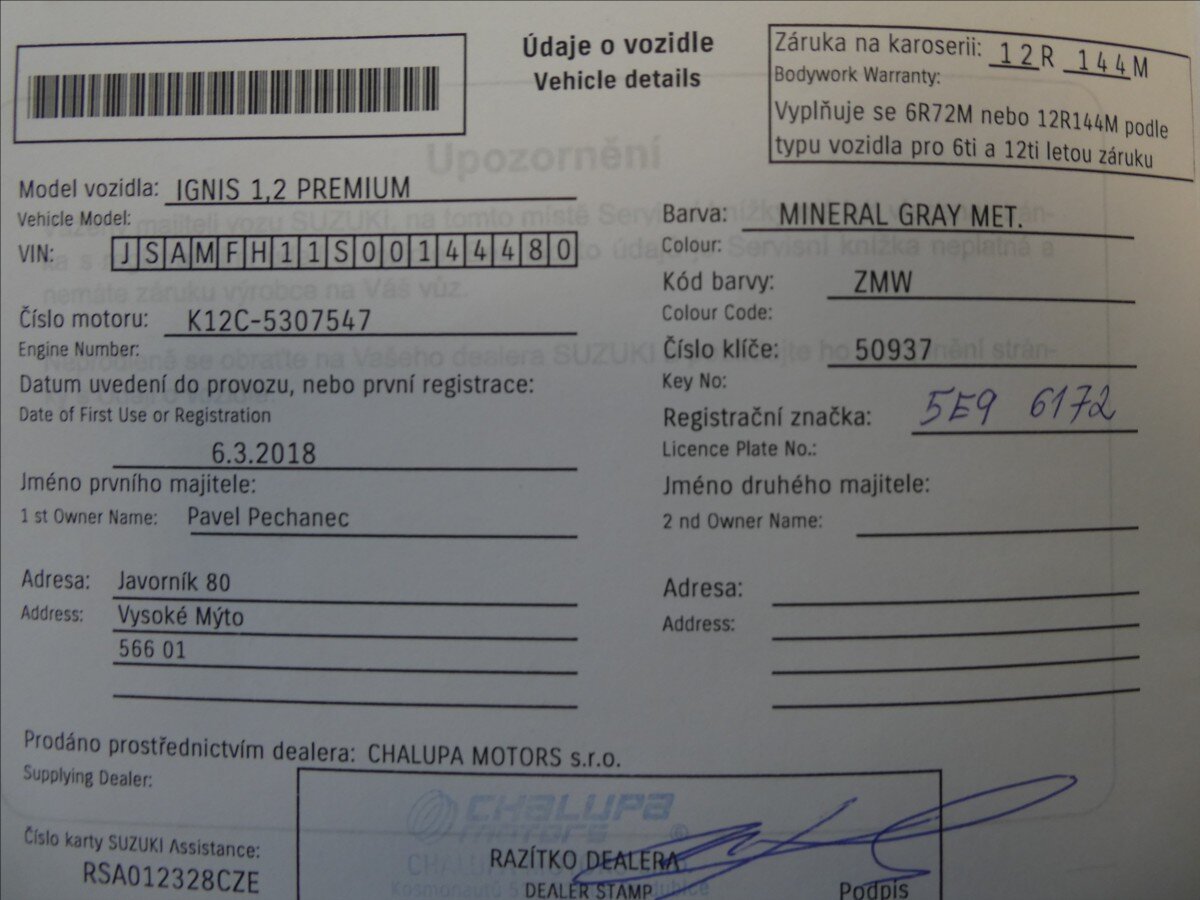 Suzuki Ignis Hatchback 1,2 l 66 kw