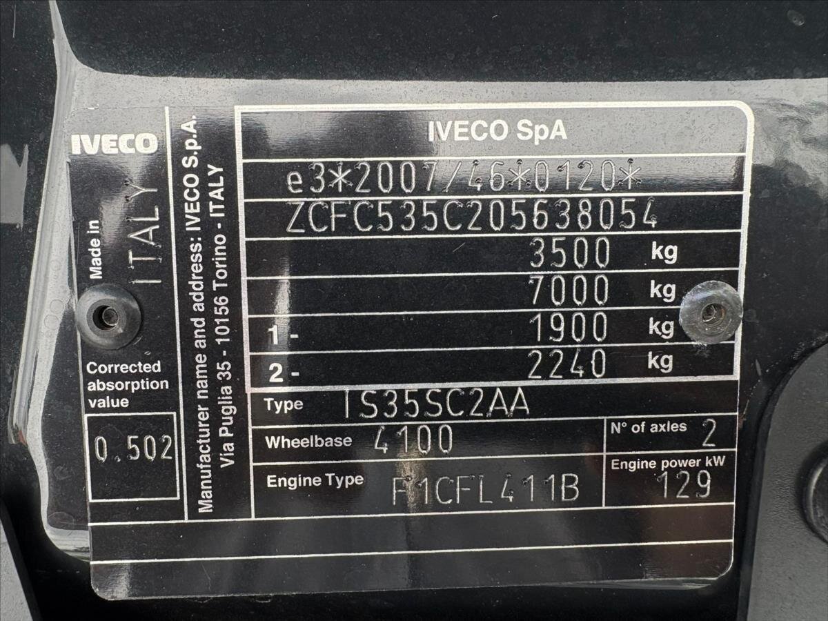 Iveco Daily Ostatní 3,0 l 129 kw