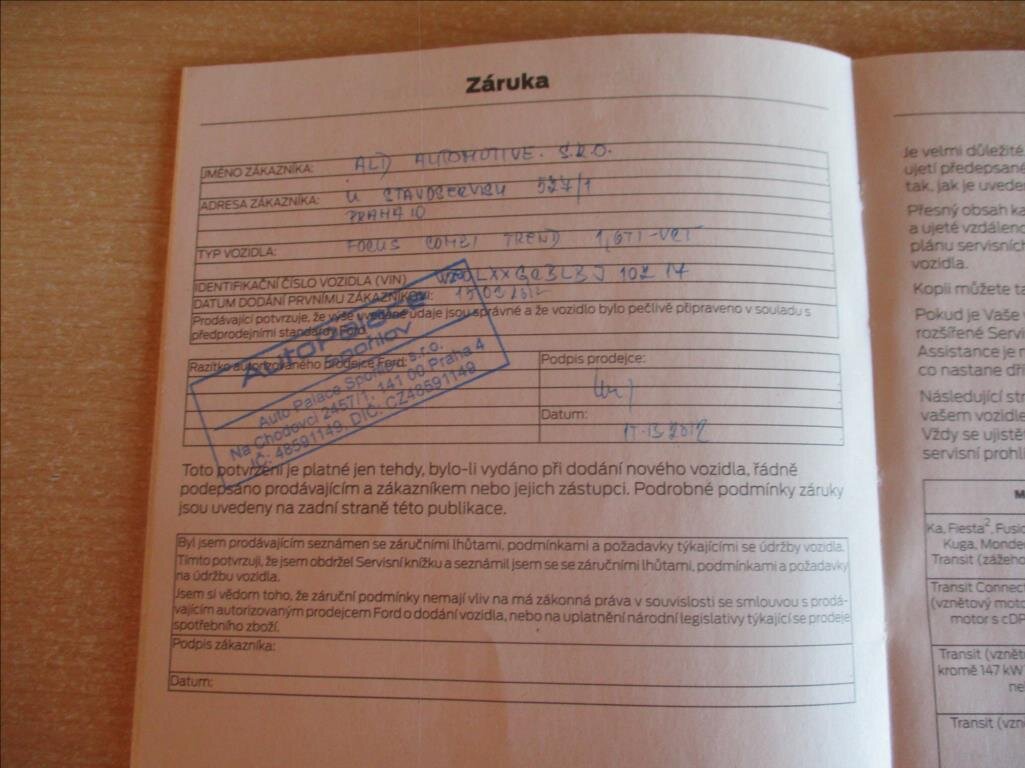 Ford Focus Kombi 1,6 l 77 kw