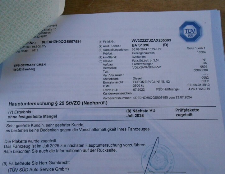 Volkswagen Transporter Kombi 2,0 l 75 kw