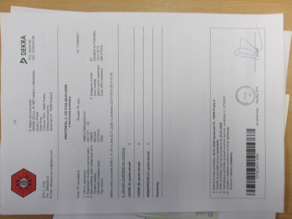 Škoda Octavia Sedan / Limuzína 2,0 l 110 kw