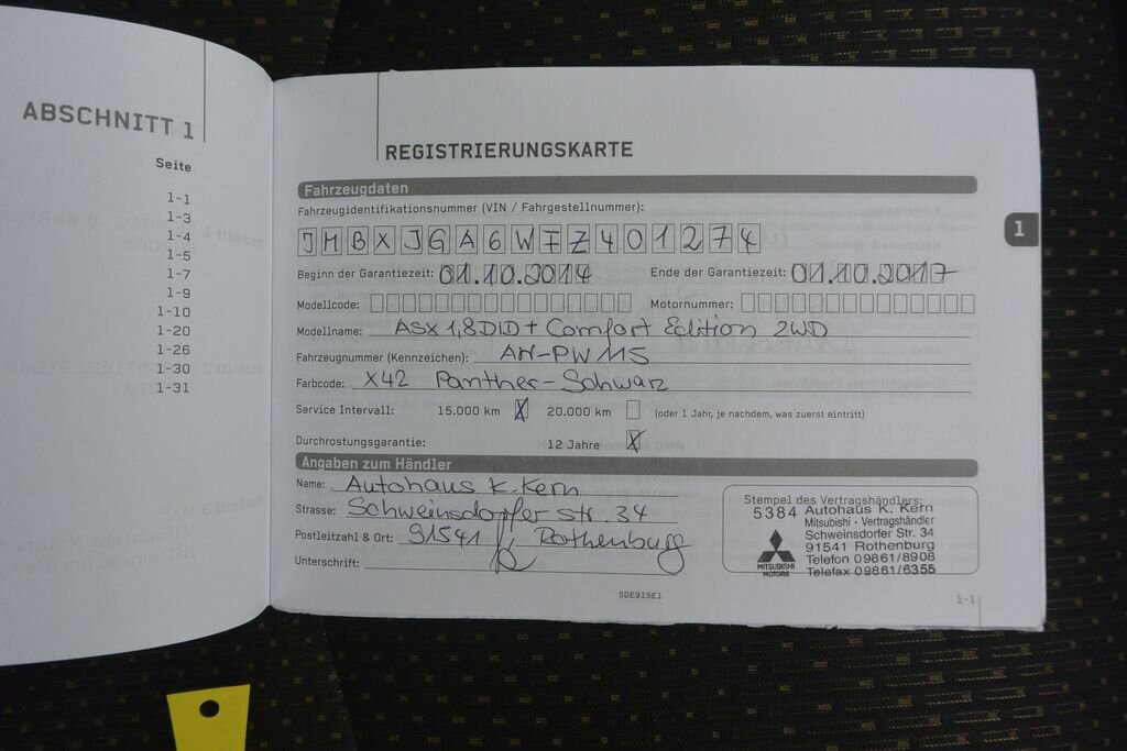 Mitsubishi ASX SUV / Terénní 1,8 l 110 kw