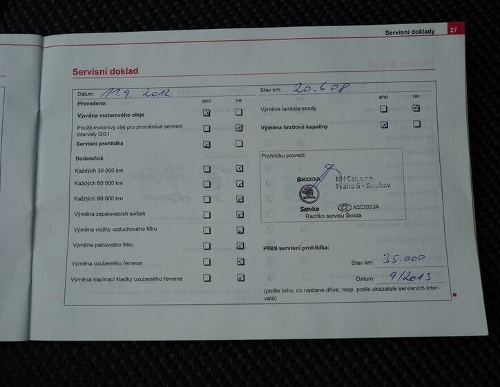 Škoda Fabia Sedan / Limuzína 1,2 l 47 kw