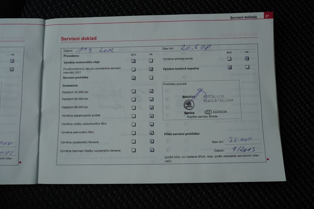 Škoda Fabia Sedan / Limuzína 1,2 l 47 kw