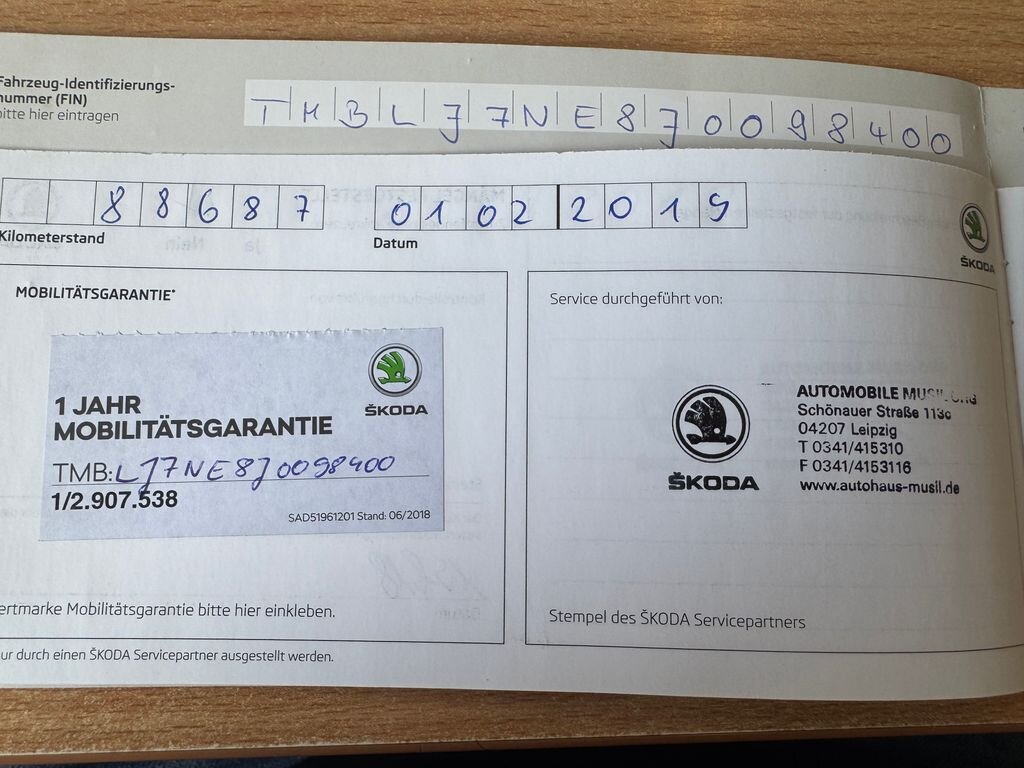 Škoda Octavia Kombi 2,0 l 110 kw