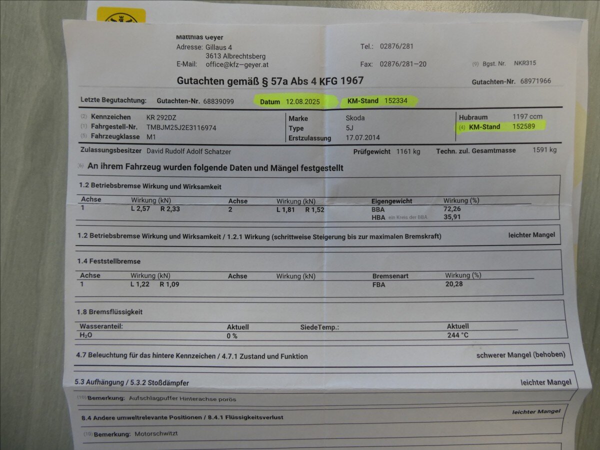 Škoda Fabia Kombi 1,2 l 63 kw