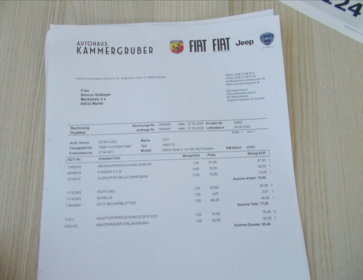 Fiat Sedici Hatchback 1,6 l 88 kw