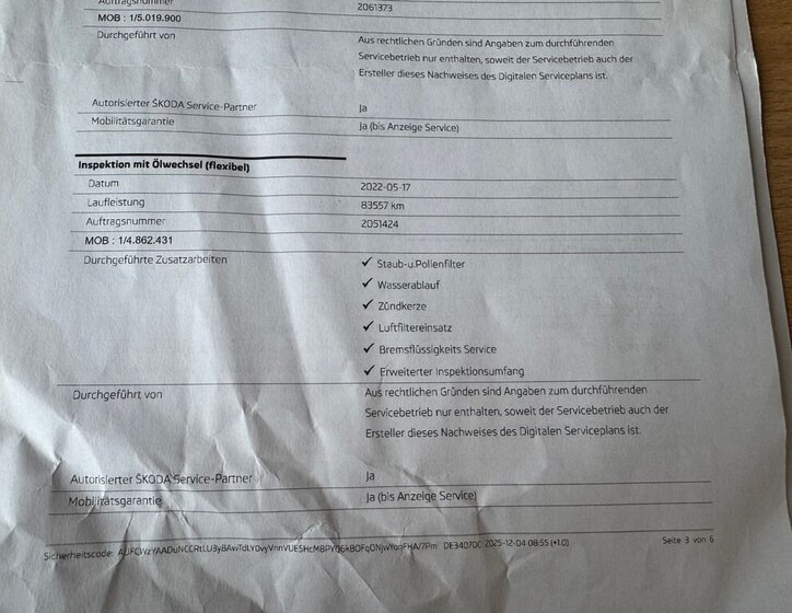 Škoda Superb Kombi 1,8 l 132 kw