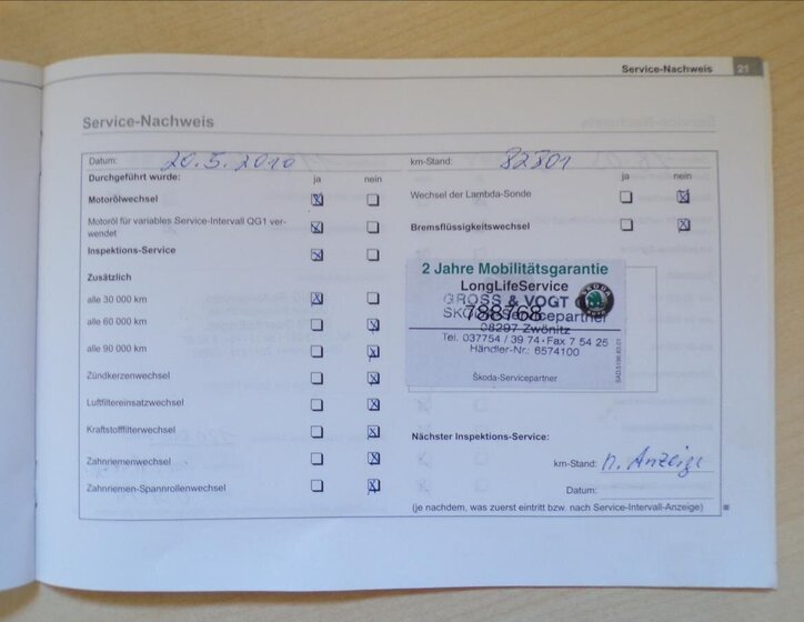 Škoda Octavia Kombi 1,9 l 81 kw