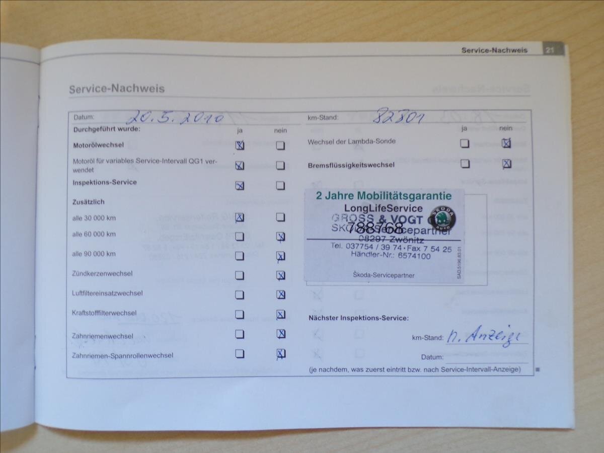 Škoda Octavia Kombi 1,9 l 81 kw