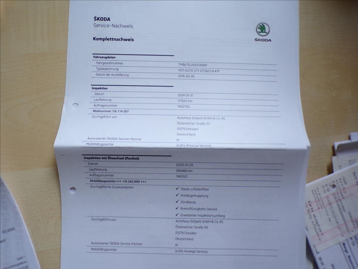 Škoda Yeti Kombi 1,4 l 92 kw