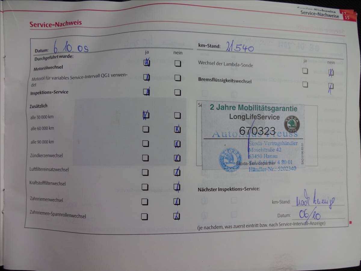 Škoda Octavia Kombi 1,8 l 118 kw