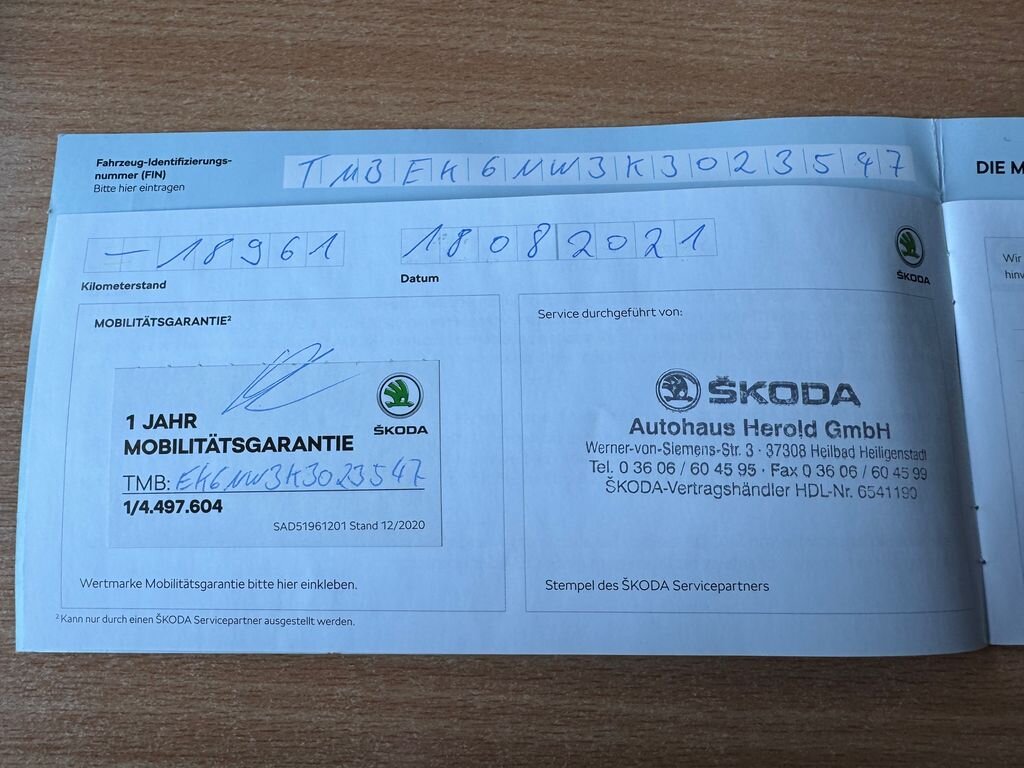 Škoda Scala Hatchback 1,5 l 110 kw