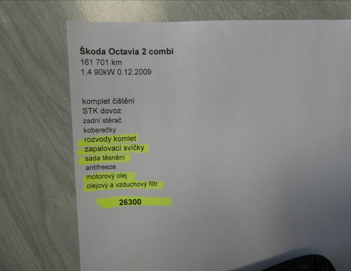 Škoda Octavia Kombi 1,4 l 90 kw