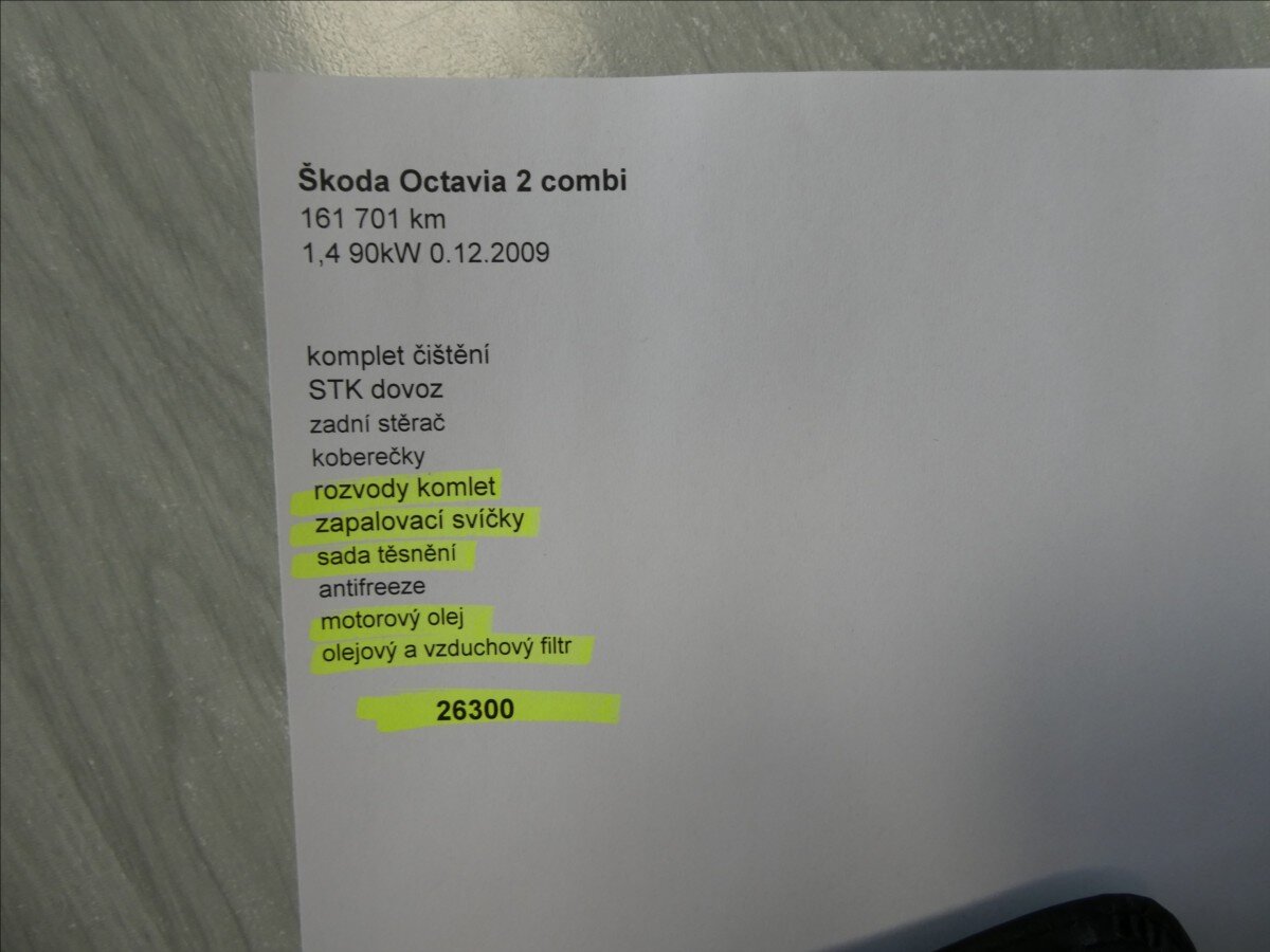 Škoda Octavia Kombi 1,4 l 90 kw