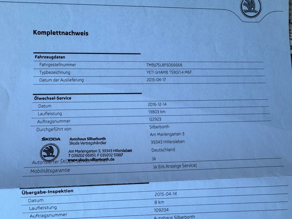 Škoda Yeti SUV / Terénní 1,4 l 90 kw