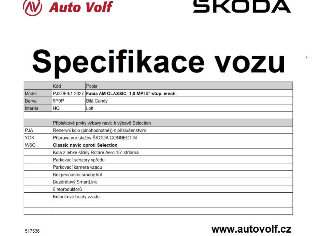 Škoda Fabia Hatchback 999,0 59 kw