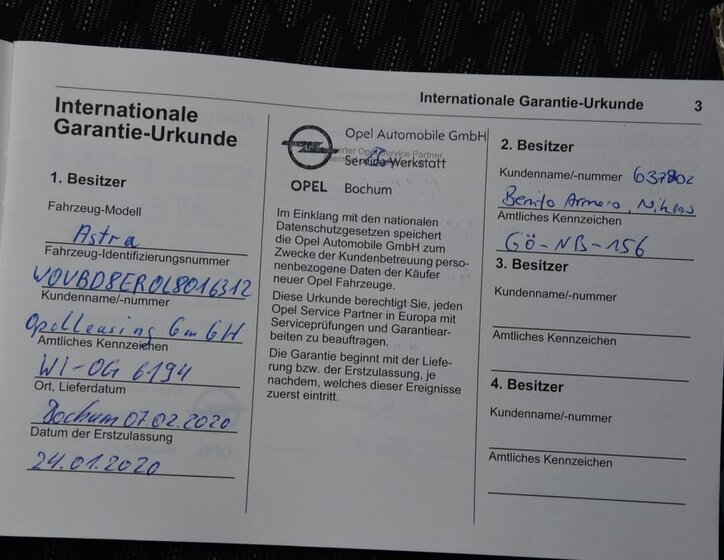 Opel Astra Kombi 1,2 l 81 kw