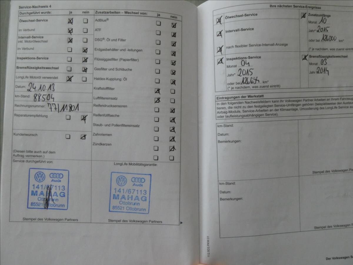 Volkswagen Touran MPV 2,0 l 103 kw